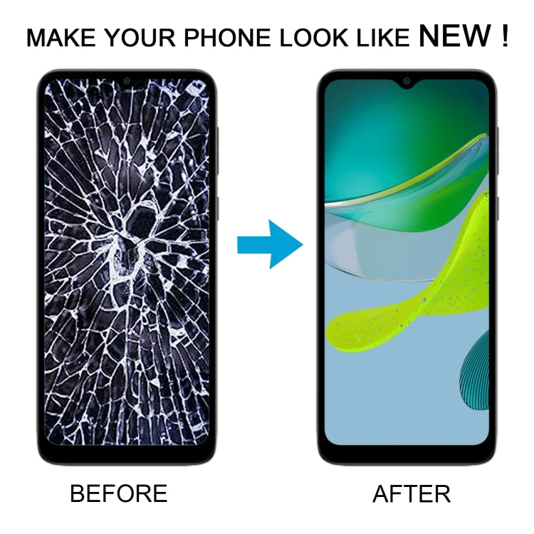 Motorola Moto E13 OEM LCD Screen Digitizer Assembly with Frame - Complete Replacement for Cracked Displays