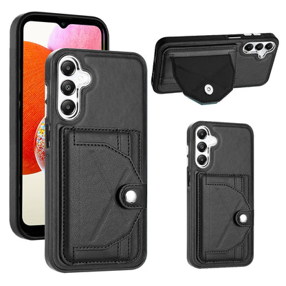 Samsung Galaxy A15 Leather Case - Shockproof with Card Holder, Durable Design