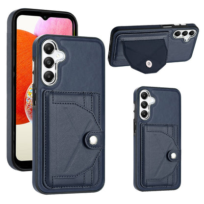 Samsung Galaxy A15 Leather Case - Shockproof with Card Holder, Durable Design