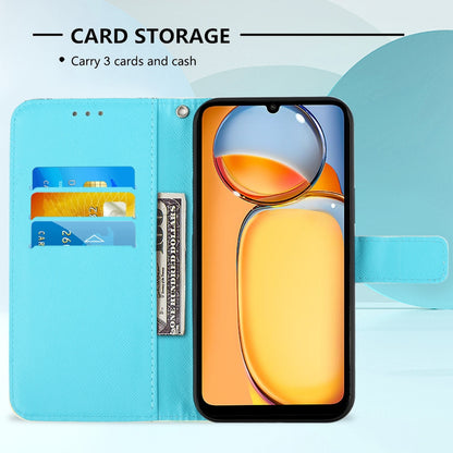 Xiaomi Redmi 13C Leather Flip Phone Case with 3D Painted Design, Card Holder, Wallet & Stand Function - Durable Protection & Easy Access