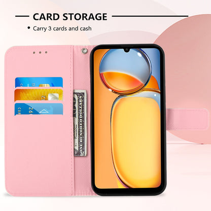 Xiaomi Redmi 13C Leather Flip Phone Case with 3D Painted Design, Card Holder, Wallet & Stand Function - Durable Protection & Easy Access