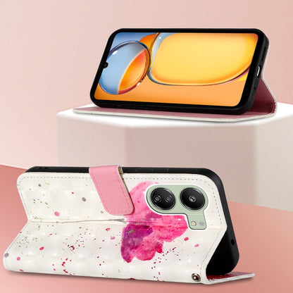 Xiaomi Redmi 13C Leather Flip Phone Case with 3D Painted Design, Card Holder, Wallet & Stand Function - Durable Protection & Easy Access