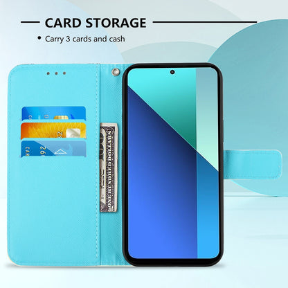 Xiaomi Redmi Note 13 4G Global Leather Flip Phone Case with 3D Painted Design, Card Holder, Wallet & Stand Function - Durable Protection & Easy Access