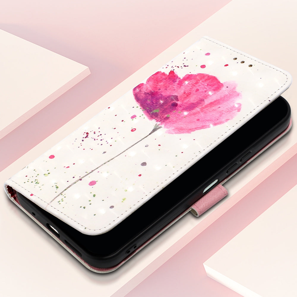 Xiaomi Redmi Note 13 5G Global Leather Flip Phone Case with 3D Painted Design, Card Holder, Wallet & Stand Function - Durable Protection & Easy Access