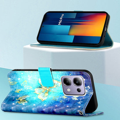 Xiaomi Redmi Note 13 Pro 4G Global Leather Flip Phone Case with 3D Painted Design, Card Holder, Wallet & Stand Function - Durable Protection & Easy Access