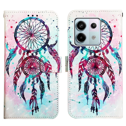 Xiaomi Redmi Note 13 Pro 5G Global Leather Flip Phone Case with 3D Painted Design, Card Holder, Wallet & Stand Function - Durable Protection & Easy Access