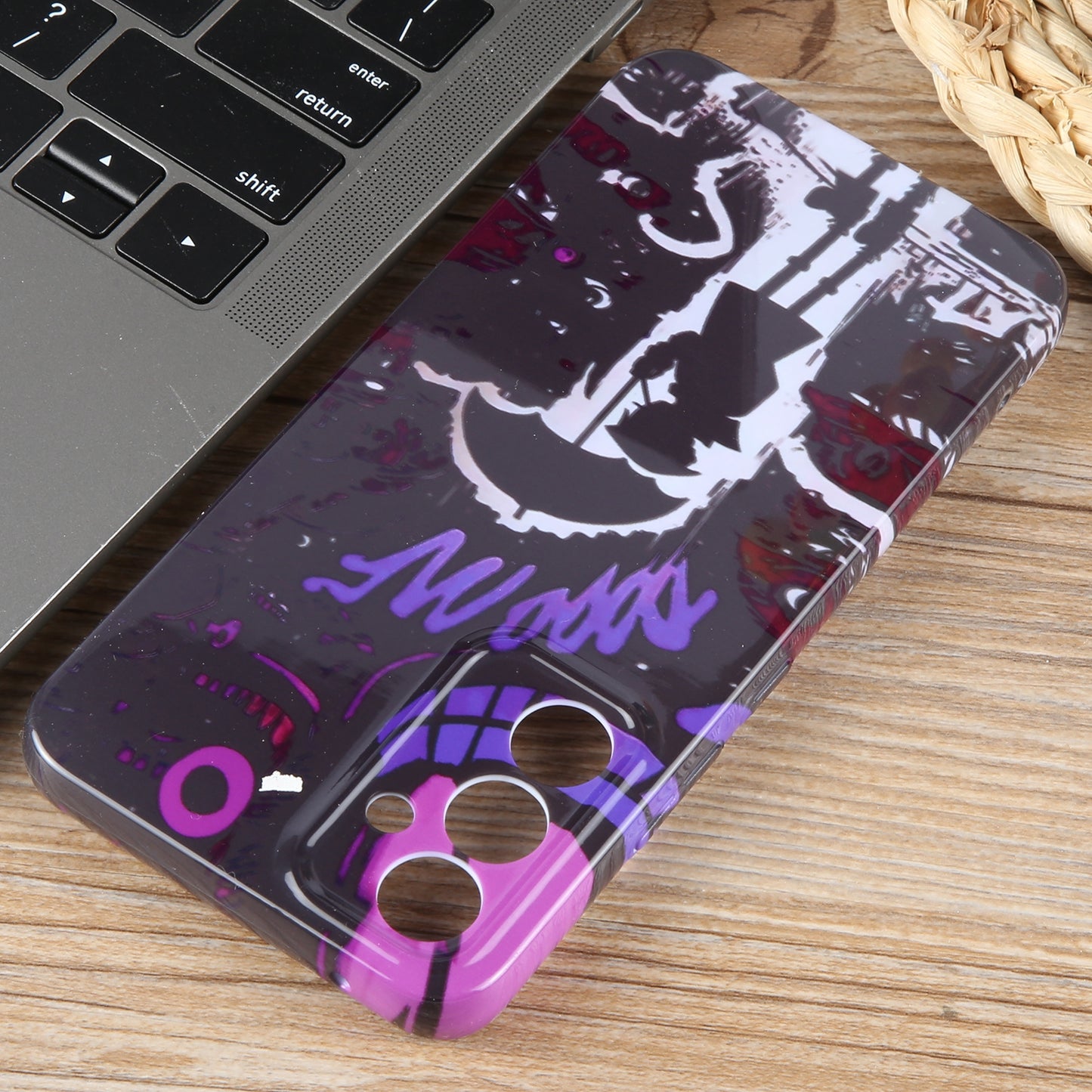 Samsung Galaxy S23 Ultra 5G Painted Pattern PC Phone Case with Precise Hole Design