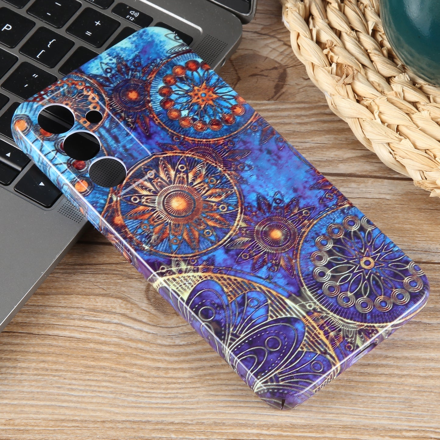 Samsung Galaxy S23 Ultra 5G Painted Pattern PC Phone Case with Precise Hole Design