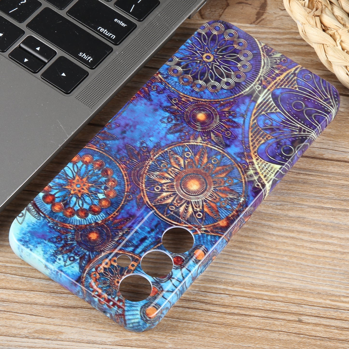 Samsung Galaxy S23 Ultra 5G Painted Pattern PC Phone Case with Precise Hole Design