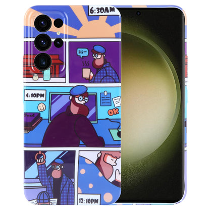 Samsung Galaxy S23 Ultra 5G Painted Pattern PC Phone Case with Precise Hole Design