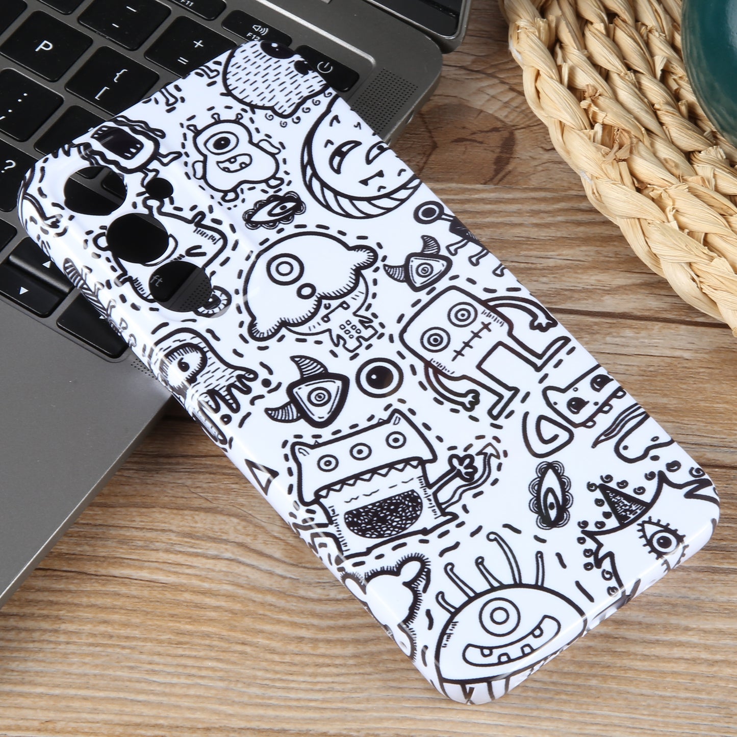 Samsung Galaxy S23 Ultra 5G Painted Pattern PC Phone Case with Precise Hole Design