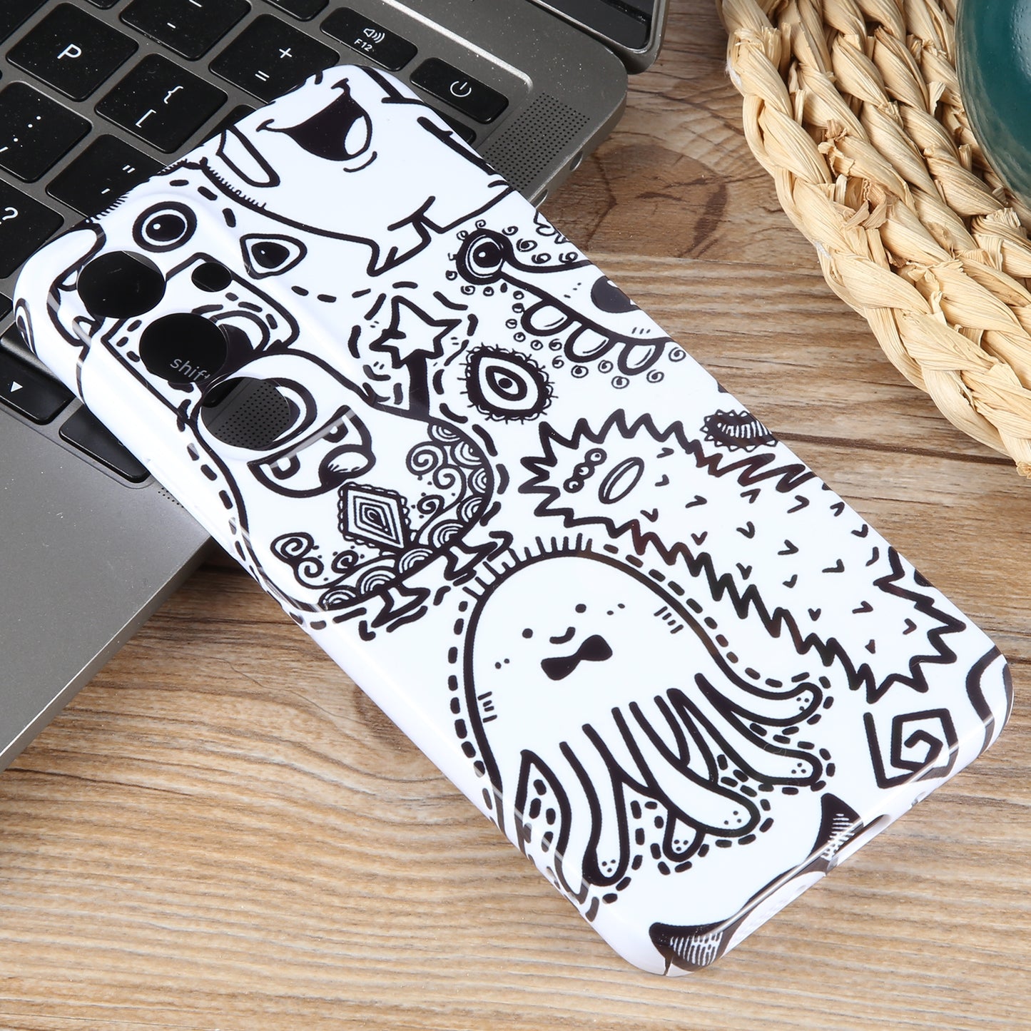 Samsung Galaxy S23 Ultra 5G Painted Pattern PC Phone Case with Precise Hole Design