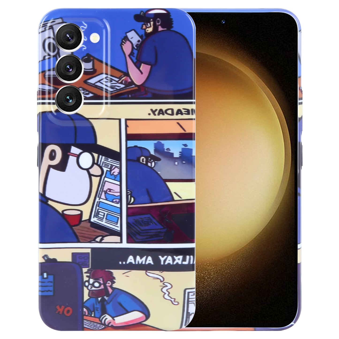 Samsung Galaxy S23+ 5G Painted Pattern PC Phone Case with Precise Hole Design