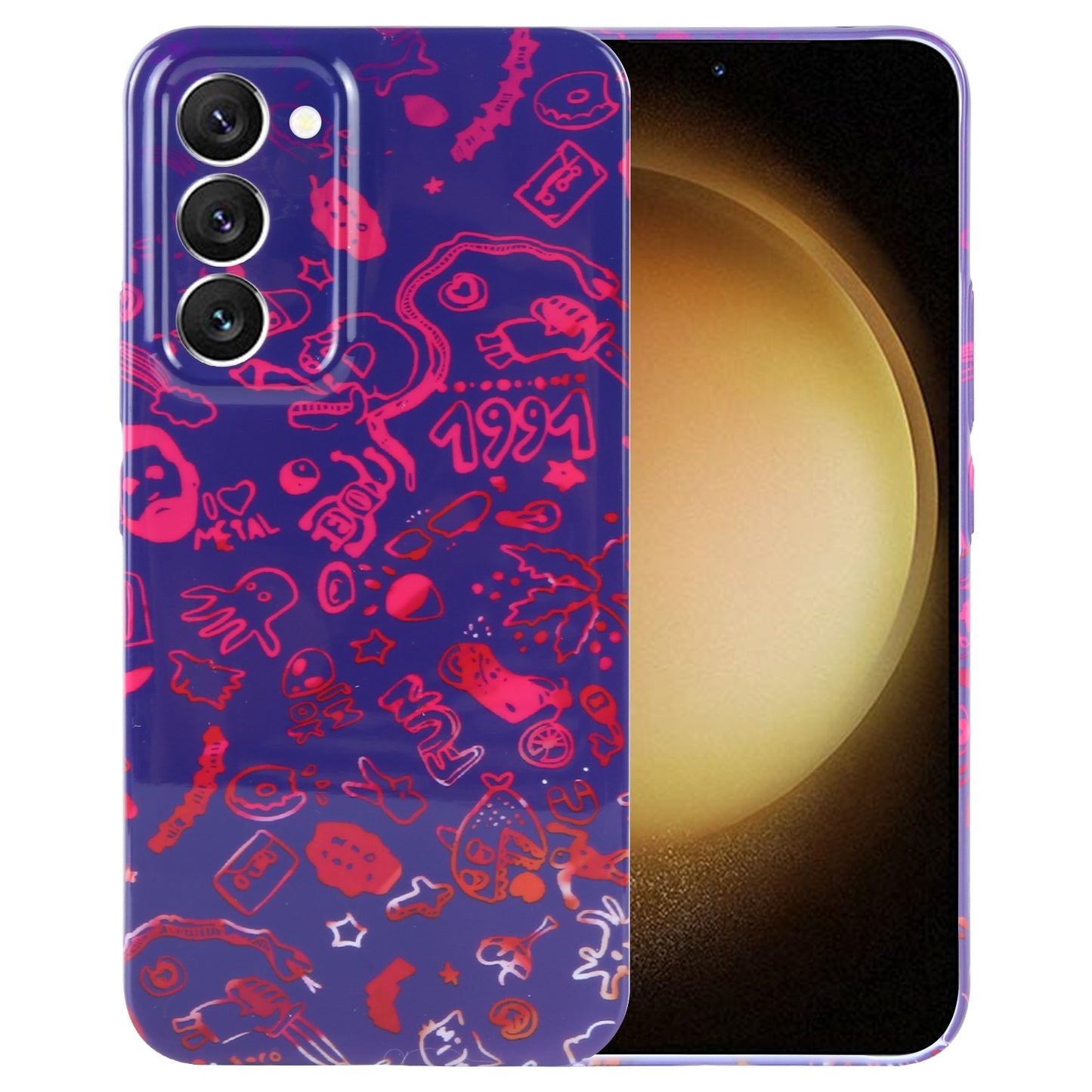 Samsung Galaxy S23+ 5G Painted Pattern PC Phone Case with Precise Hole Design