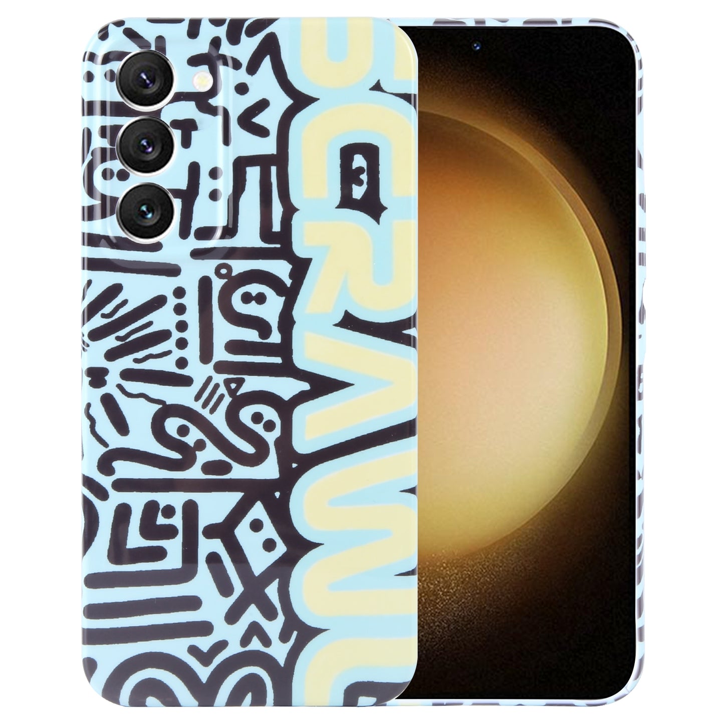 Samsung Galaxy S23+ 5G Painted Pattern PC Phone Case with Precise Hole Design