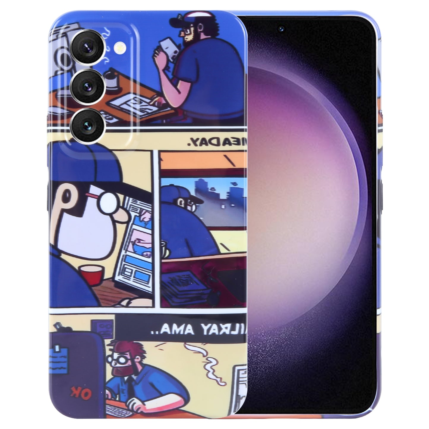 Samsung Galaxy S23 5G Painted Pattern PC Phone Case with Precise Hole Design