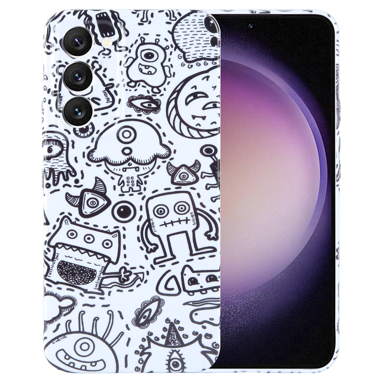 Samsung Galaxy S23 5G Painted Pattern PC Phone Case with Precise Hole Design