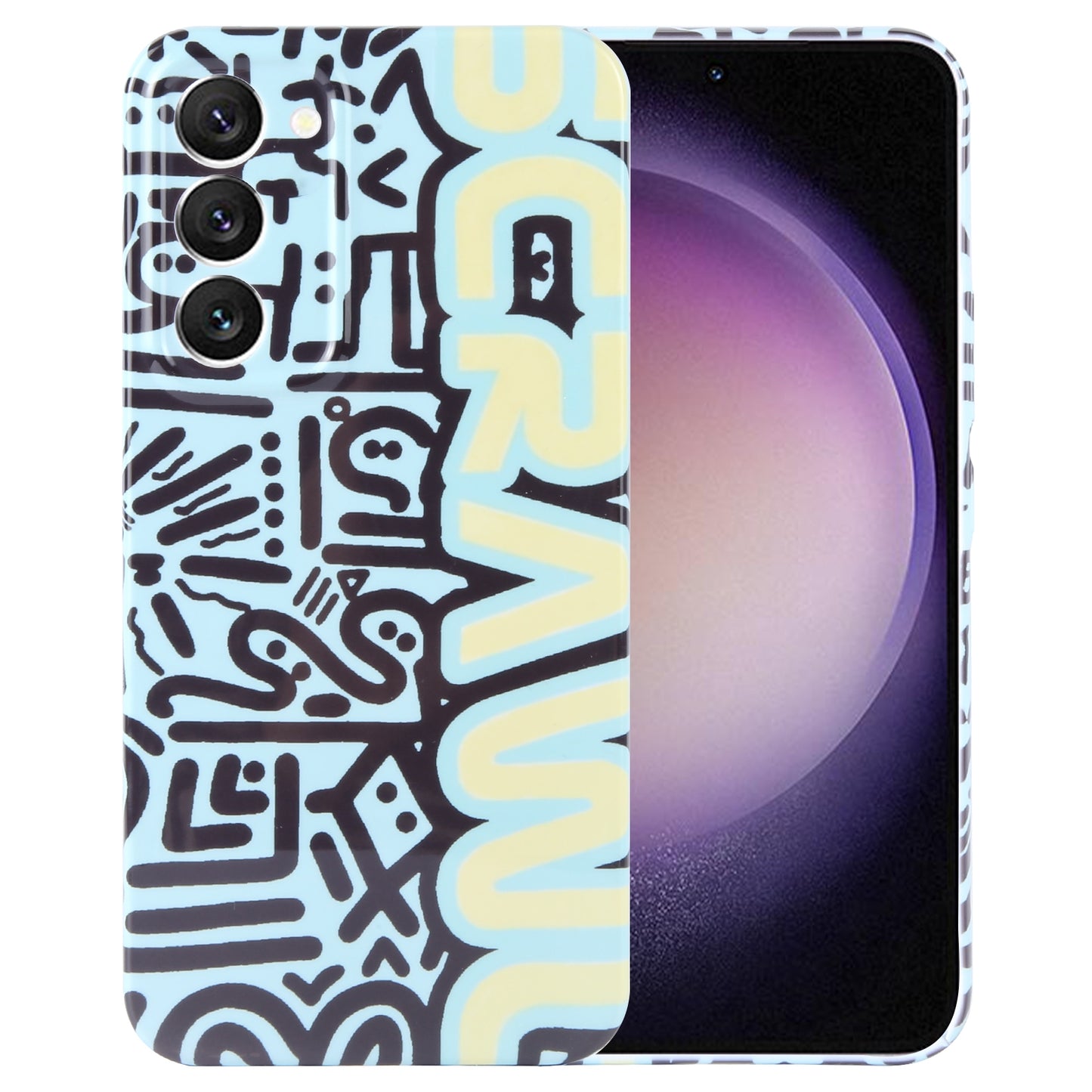 Samsung Galaxy S23 5G Painted Pattern PC Phone Case with Precise Hole Design