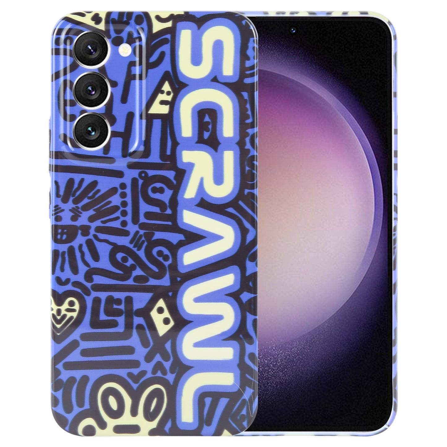 Samsung Galaxy S23 5G Painted Pattern PC Phone Case with Precise Hole Design