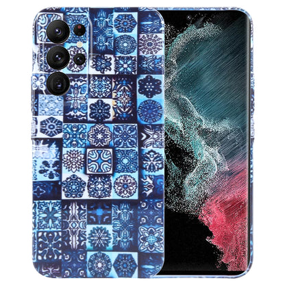 Samsung Galaxy S22 Ultra 5G Painted Pattern PC Phone Case with Precise Hole Design