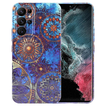 Samsung Galaxy S22 Ultra 5G Painted Pattern PC Phone Case with Precise Hole Design