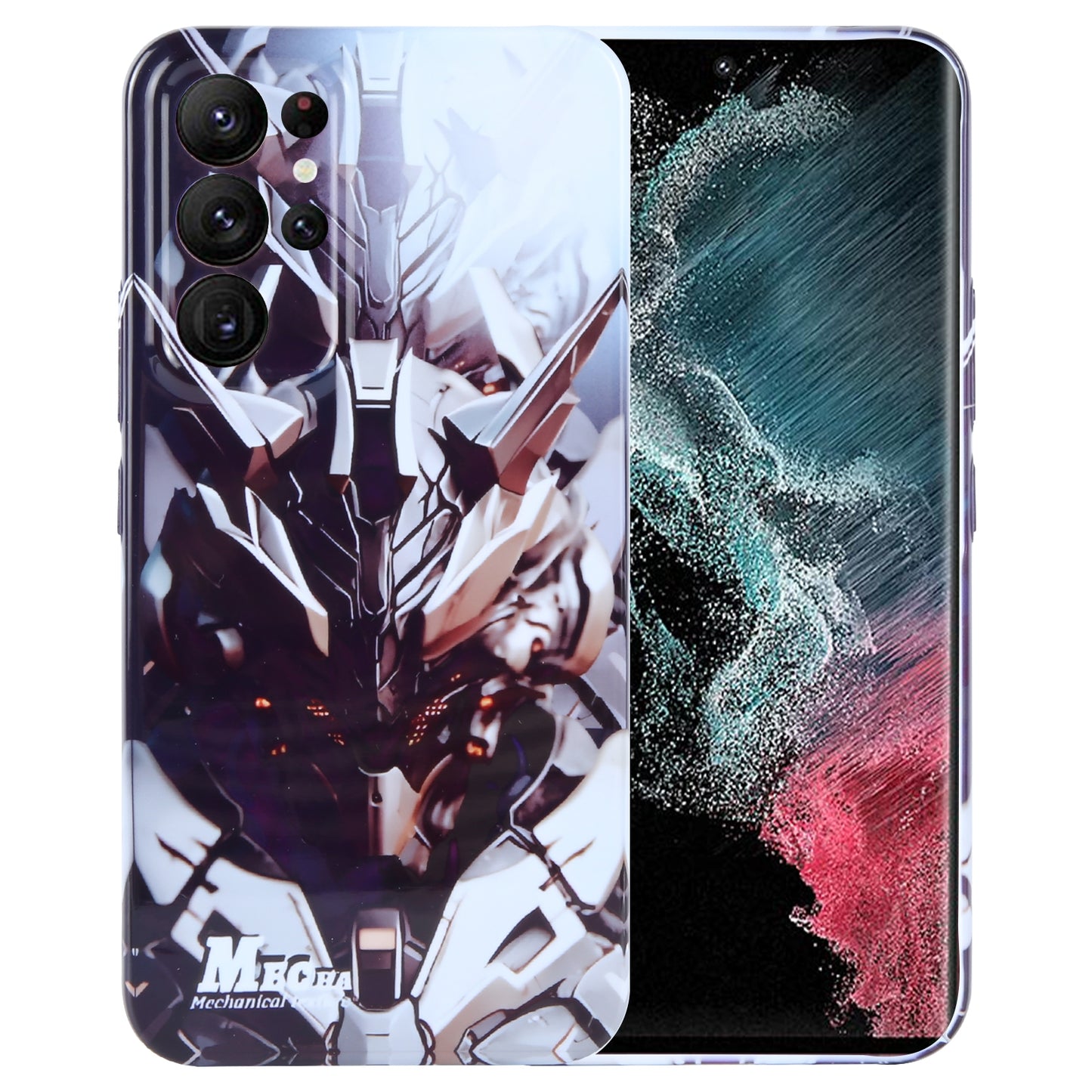 Samsung Galaxy S22 Ultra 5G Painted Pattern PC Phone Case with Precise Hole Design