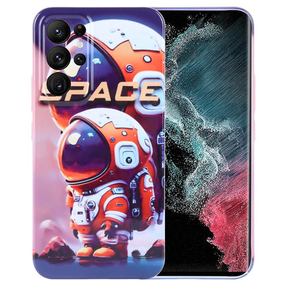 Samsung Galaxy S22 Ultra 5G Painted Pattern PC Phone Case with Precise Hole Design