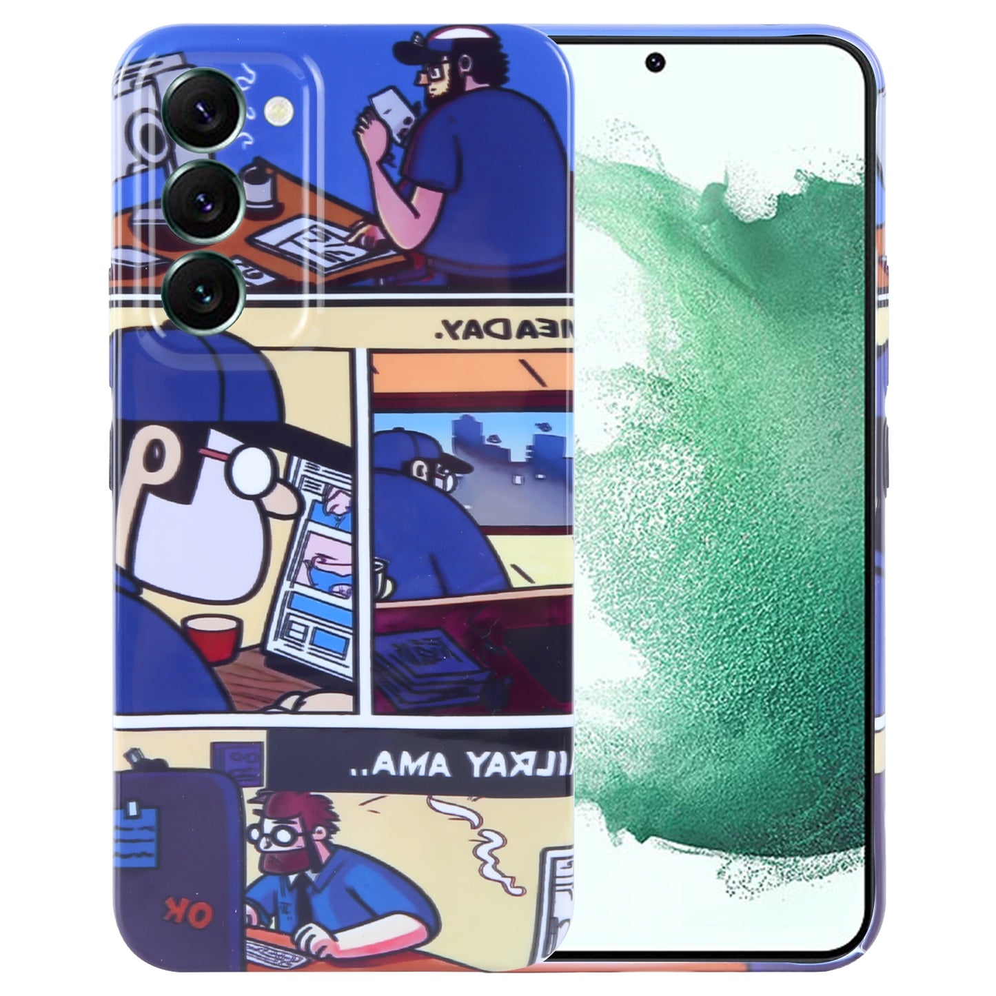 Samsung Galaxy S22+ 5G Painted Pattern PC Phone Case with Precise Hole Design