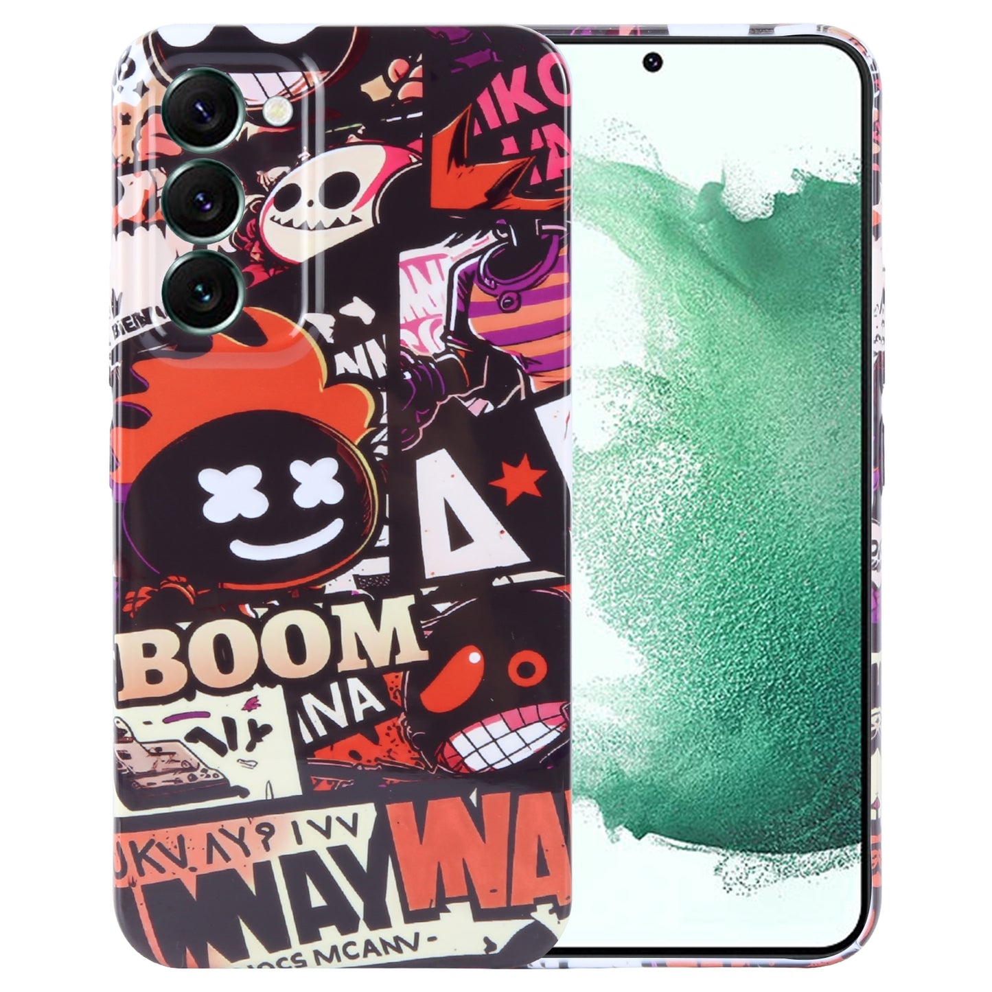 Samsung Galaxy S22+ 5G Painted Pattern PC Phone Case with Precise Hole Design