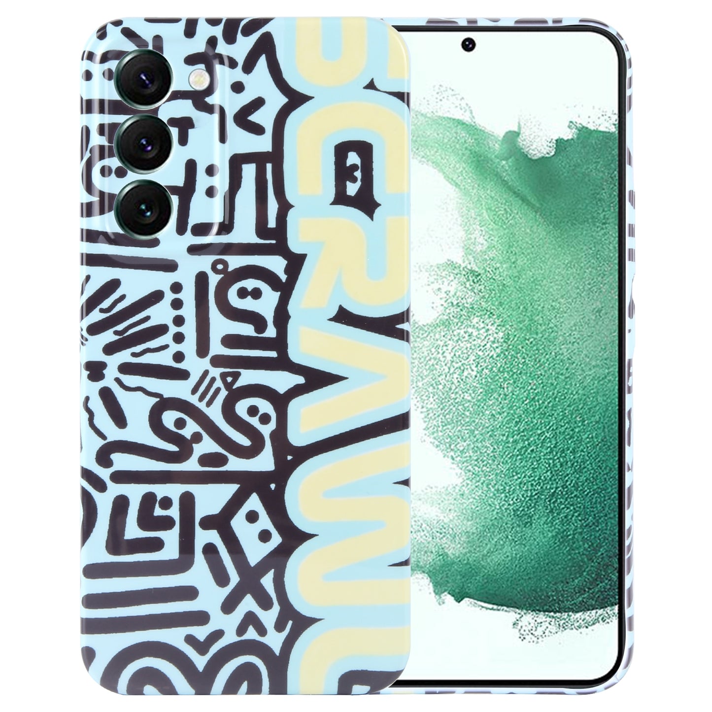 Samsung Galaxy S22+ 5G Painted Pattern PC Phone Case with Precise Hole Design