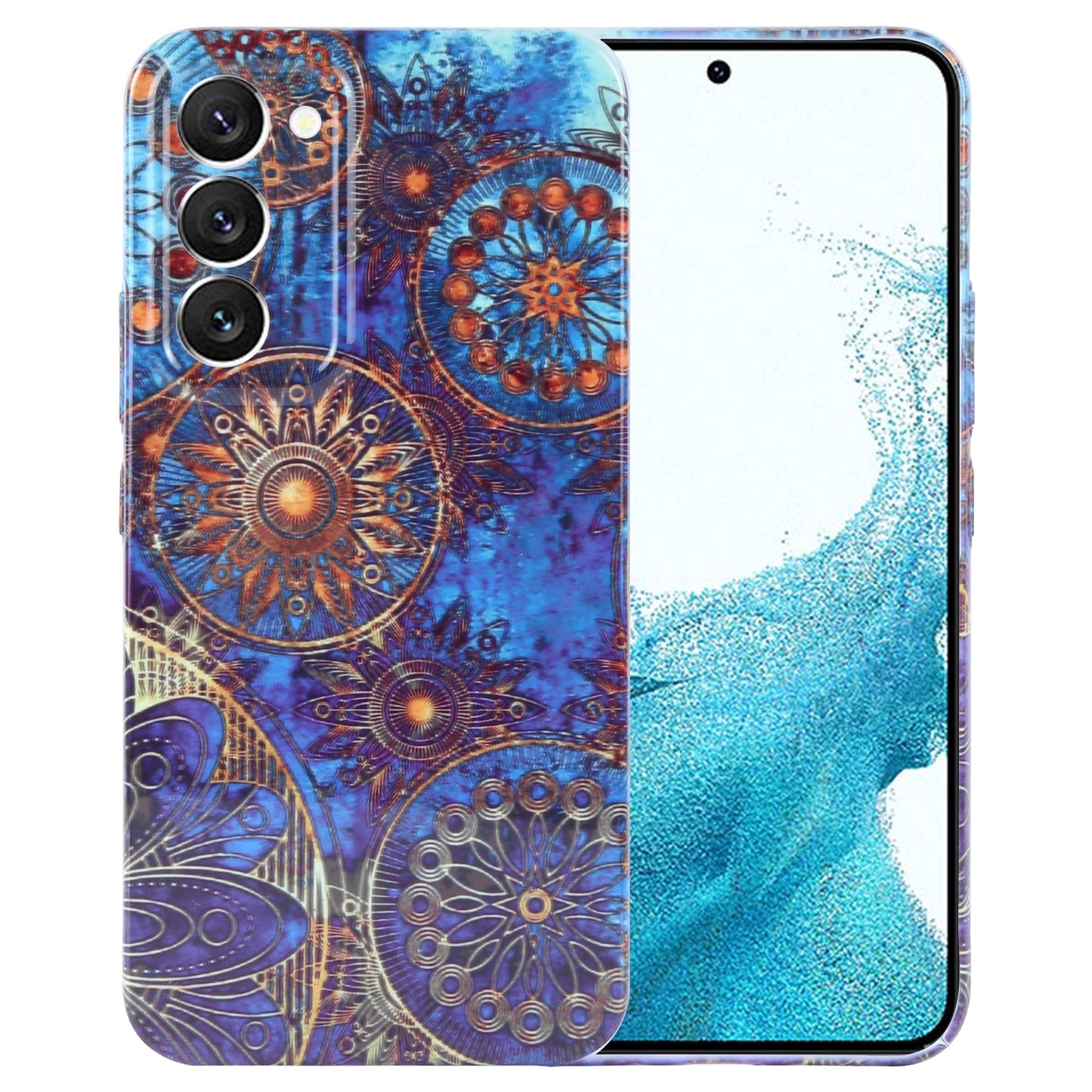 Samsung Galaxy S22 5G Painted Pattern PC Phone Case with Precise Hole Design