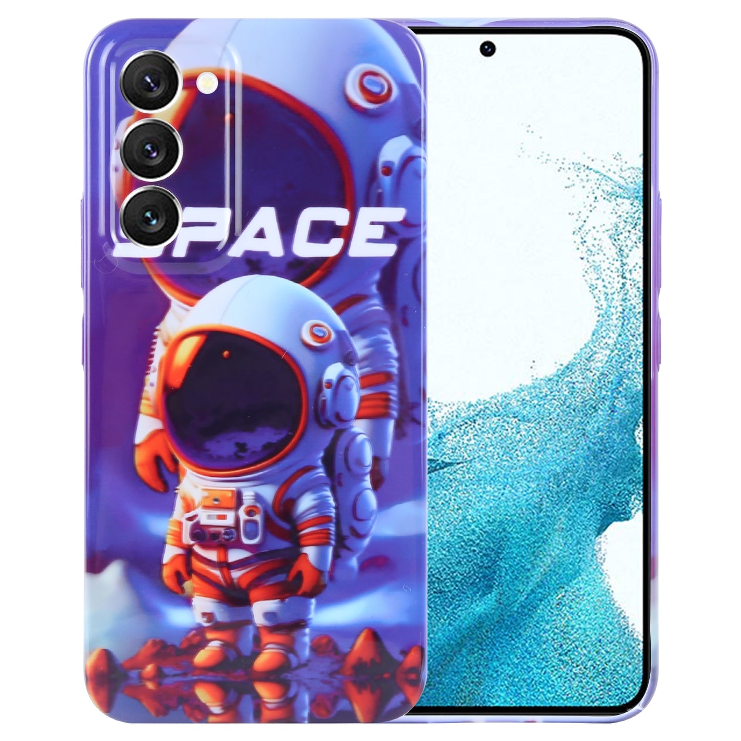 Samsung Galaxy S22 5G Painted Pattern PC Phone Case with Precise Hole Design