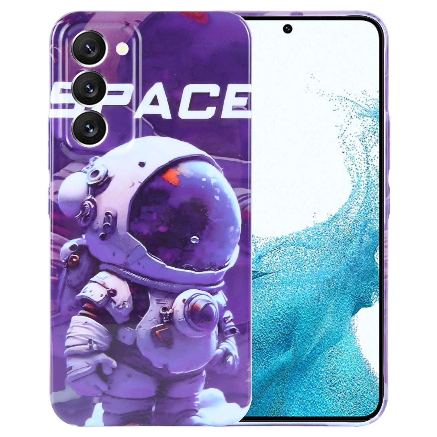 Samsung Galaxy S22 5G Painted Pattern PC Phone Case with Precise Hole Design