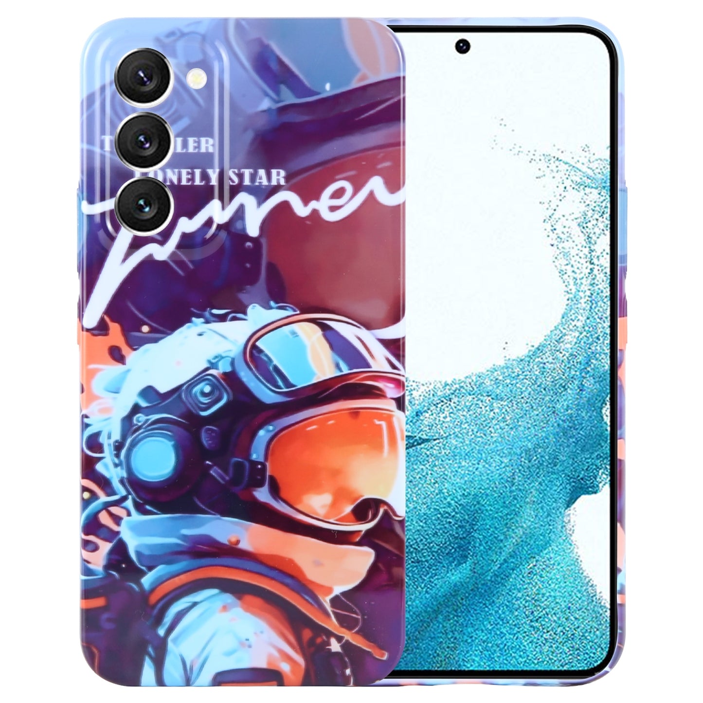 Samsung Galaxy S22 5G Painted Pattern PC Phone Case with Precise Hole Design