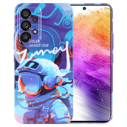 Samsung Galaxy A73 5G Painted Pattern PC Phone Case with Precise Hole Design