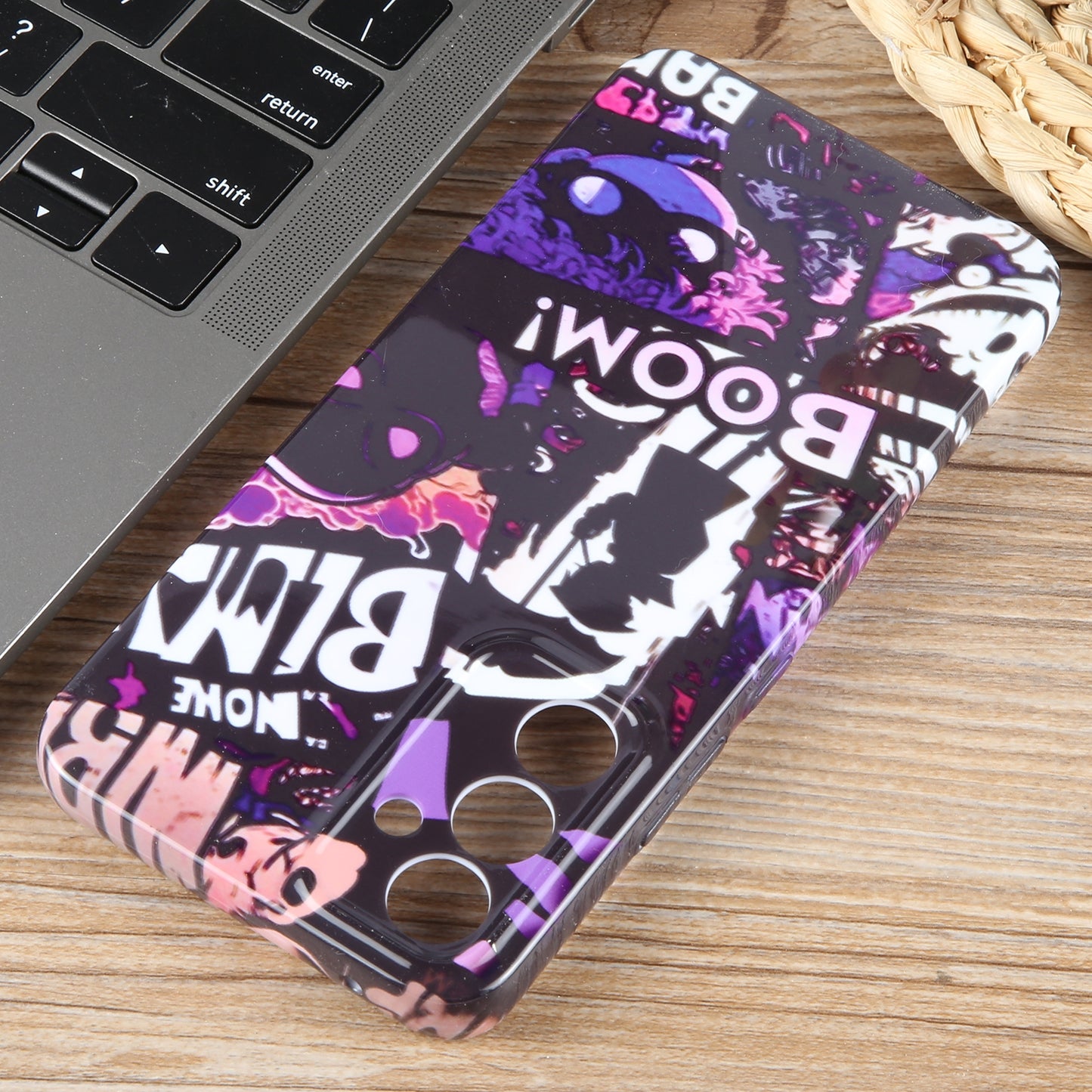 Samsung Galaxy A73 5G Painted Pattern PC Phone Case with Precise Hole Design