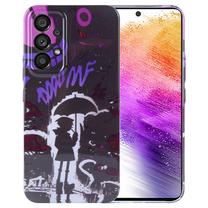 Samsung Galaxy A73 5G Painted Pattern PC Phone Case with Precise Hole Design