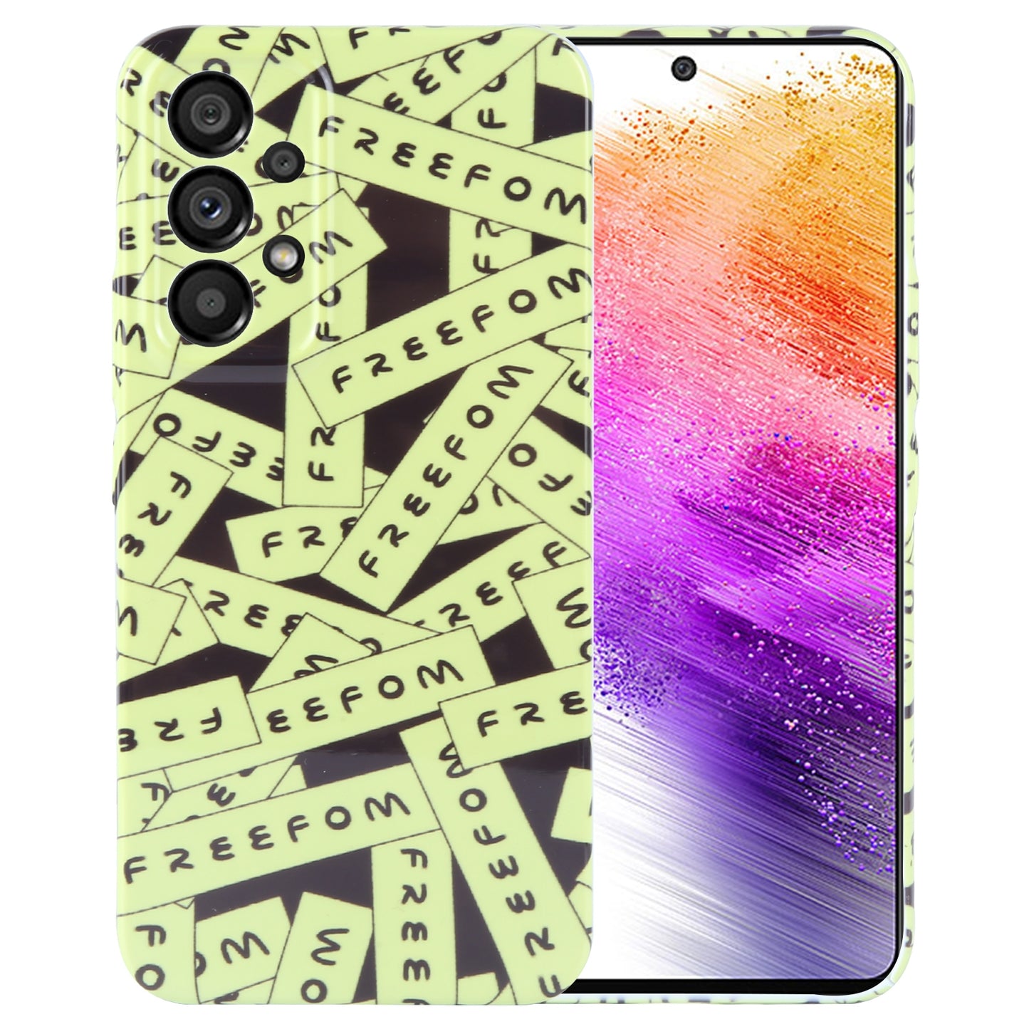 Samsung Galaxy A73 5G Painted Pattern PC Phone Case with Precise Hole Design