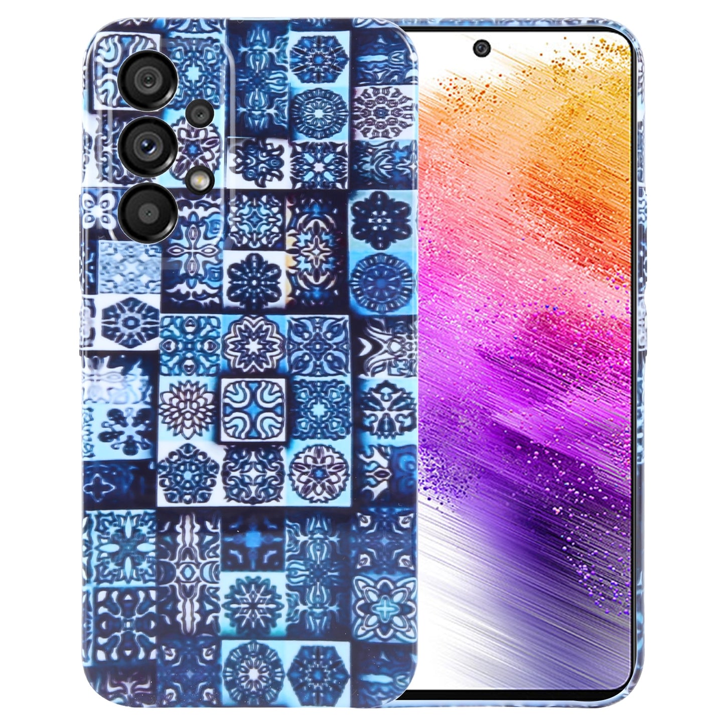 Samsung Galaxy A73 5G Painted Pattern PC Phone Case with Precise Hole Design