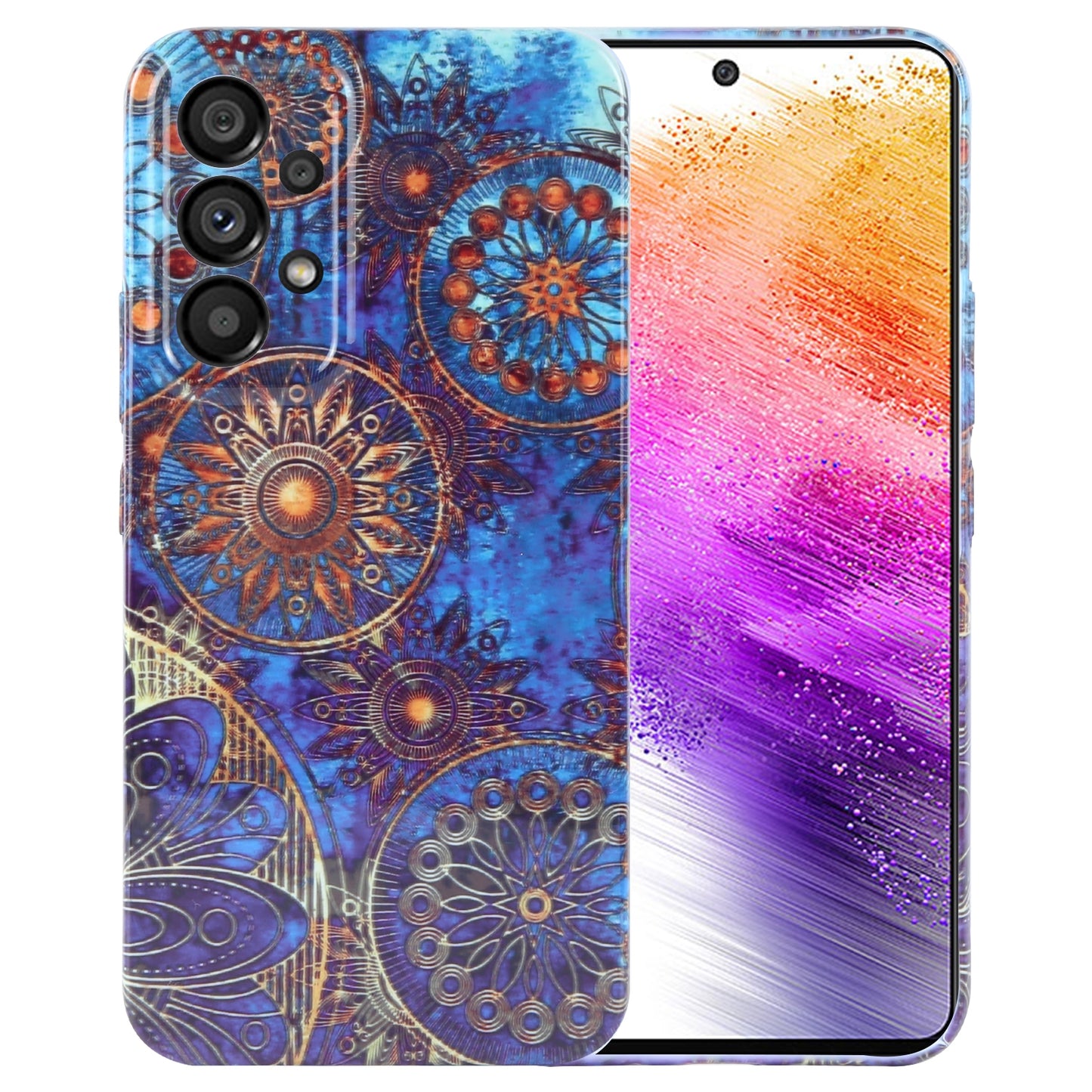 Samsung Galaxy A73 5G Painted Pattern PC Phone Case with Precise Hole Design