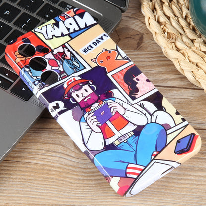 Samsung Galaxy A73 5G Painted Pattern PC Phone Case with Precise Hole Design