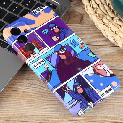 Samsung Galaxy A73 5G Painted Pattern PC Phone Case with Precise Hole Design