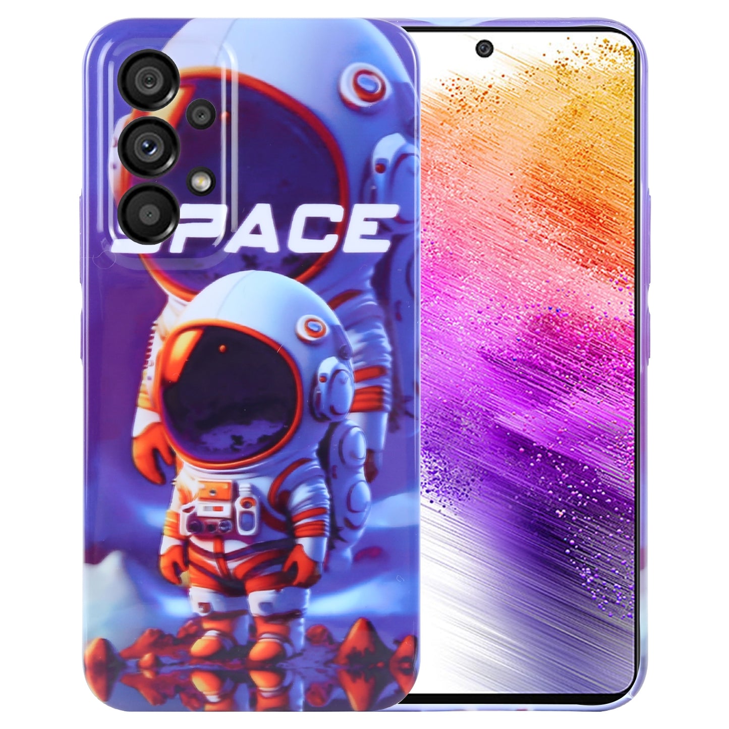 Samsung Galaxy A73 5G Painted Pattern PC Phone Case with Precise Hole Design