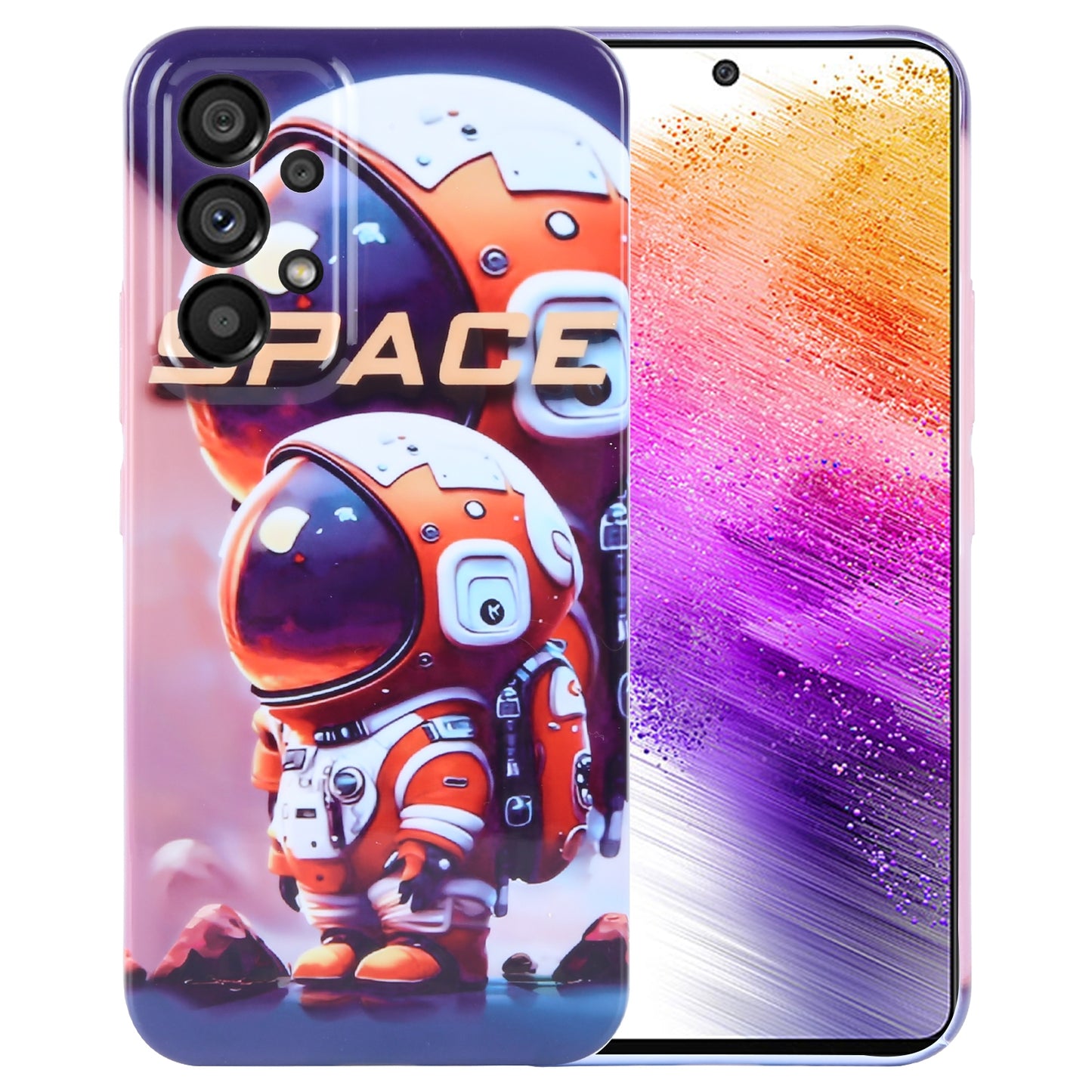 Samsung Galaxy A73 5G Painted Pattern PC Phone Case with Precise Hole Design