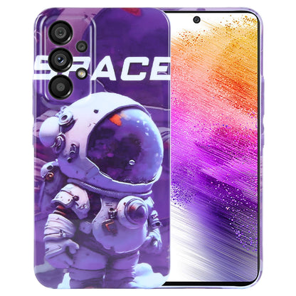 Samsung Galaxy A73 5G Painted Pattern PC Phone Case with Precise Hole Design