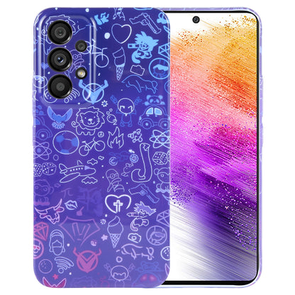 Samsung Galaxy A73 5G Painted Pattern PC Phone Case with Precise Hole Design