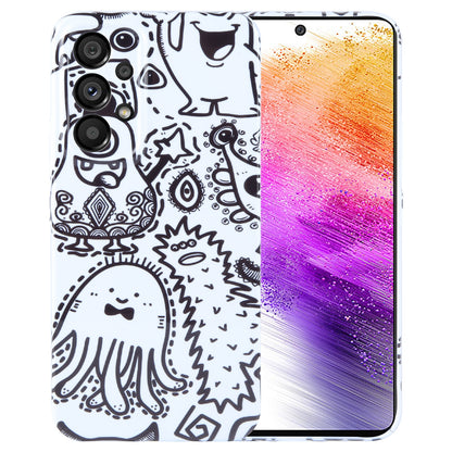 Samsung Galaxy A73 5G Painted Pattern PC Phone Case with Precise Hole Design