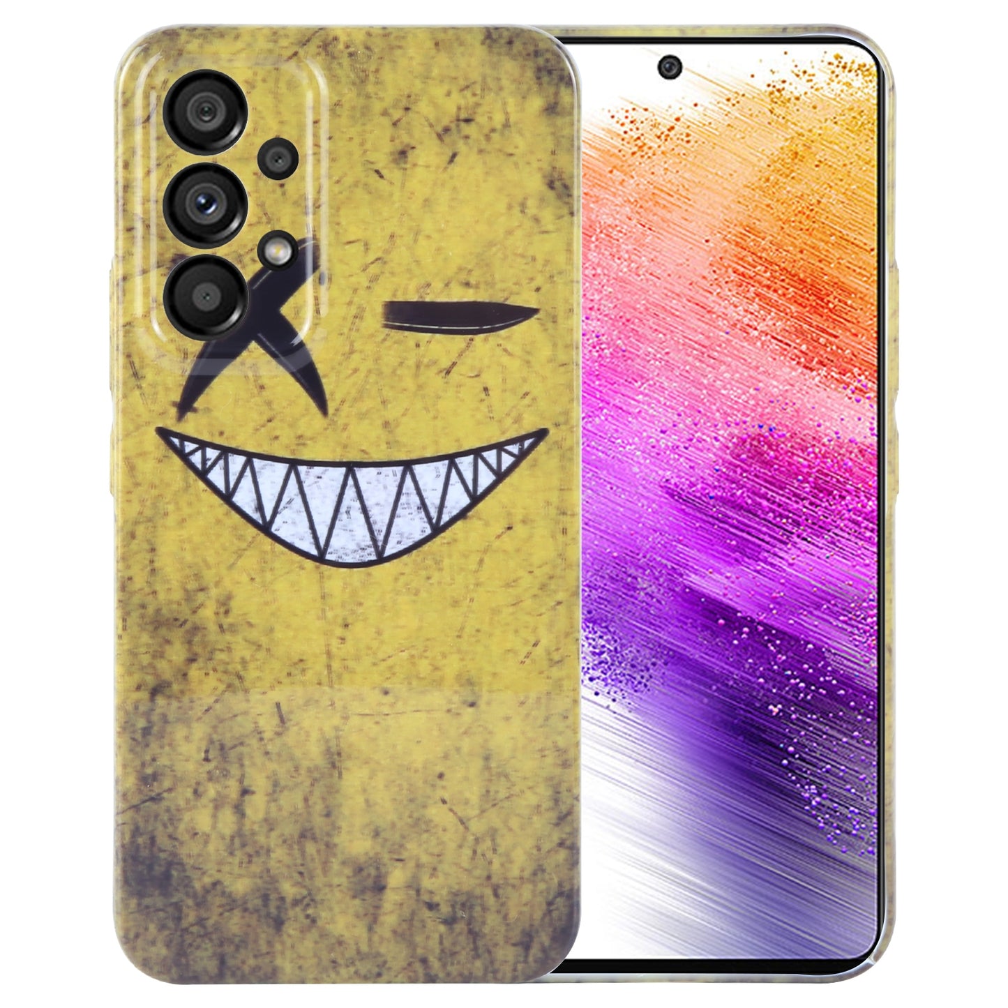 Samsung Galaxy A73 5G Painted Pattern PC Phone Case with Precise Hole Design