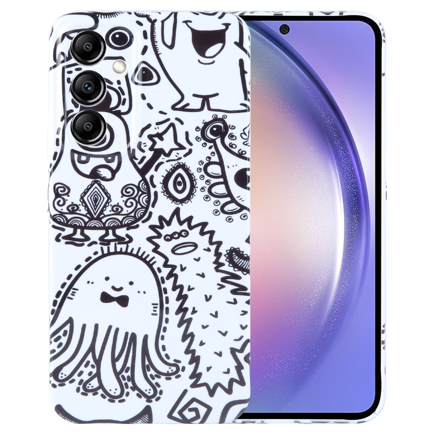 Samsung Galaxy A54 5G Painted Pattern PC Phone Case with Precise Hole Design