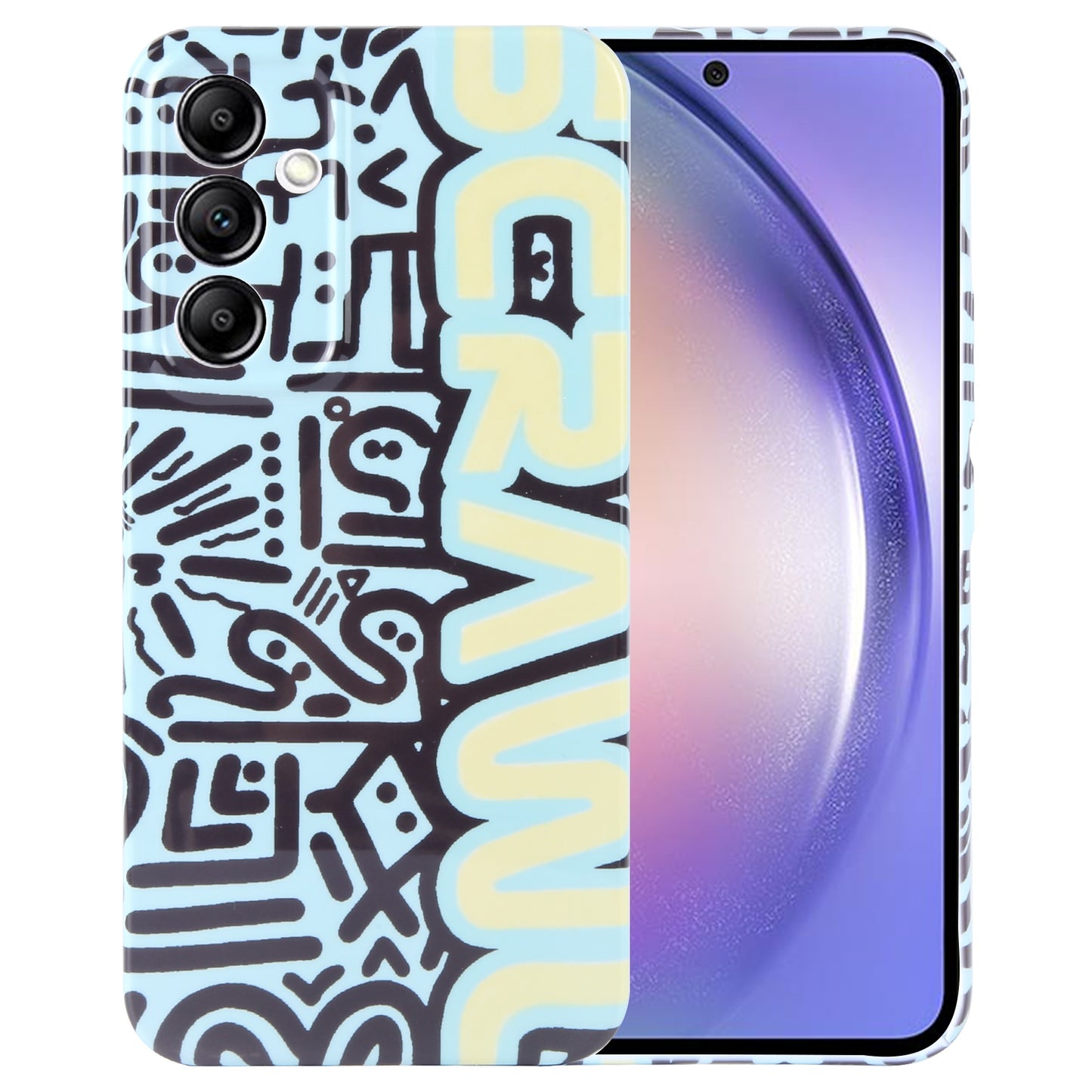 Samsung Galaxy A54 5G Painted Pattern PC Phone Case with Precise Hole Design